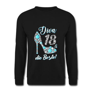 Geschenk Freundin Geburtstag Pullover - Diva die Beste Diamanten 18. Geburtstag Geschenk