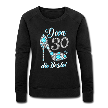 Geschenk Freundin Geburtstag Pullover - Diva die Beste Diamanten 30. Geburtstag Geschenk