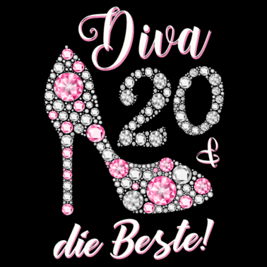 Motiv Diva die Beste 20 Jahre Geschenk 20. Geburtstag