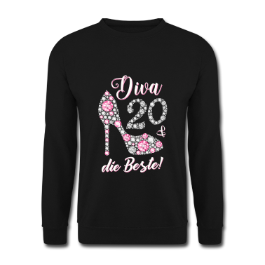 Geschenk Freundin Geburtstag Pullover - Diva die Beste 20 Jahre Geschenk 20. Geburtstag