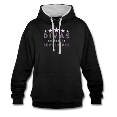 Geschenk Freundin Geburtstag Hoodie - Divas September Freundin Geburtstag Geschenk