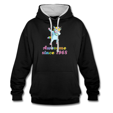 Geschenk Freundin Geburtstag Hoodie - Dabbing Einhorn 1968 Freundin Geburtstag Geschenk