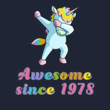 Motiv Dabbing Einhorn 1978 Freundin Geburtstag Geschenk