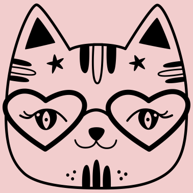 Motiv Katze Comic Geschenk Freundin Geburtstag