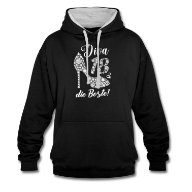 Geschenk Freundin Geburtstag Hoodie - Diva die Beste Freundin Geschenk 18. Geburtstag