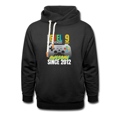 Geschenk Freundin Geburtstag Hoodie - Level 9 seit 2012 freigeschaltet Awesome