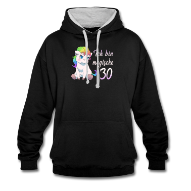 Geschenk Freundin Geburtstag Hoodie - 30 Jahre Einhorn 30. Geburtstag Freundin Geschenk