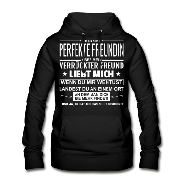 Geschenk Freundin Geburtstag Hoodie - Ich Bin Keine Perfekte Freundin Geschenk
