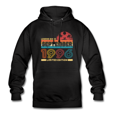 Geschenk Freundin Geburtstag Hoodie - Geburtstag 1996 September Retro Legend Since Palme