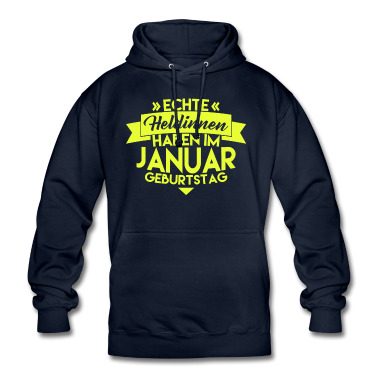 Geschenk Freundin Geburtstag Hoodie - HELDIN JANUAR GEBURTSTAG