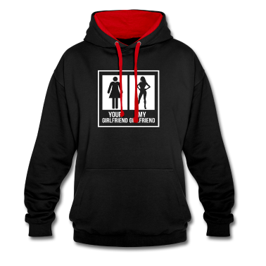 Geschenk Freundin Geburtstag Hoodie - Meine Freundin Deine Freundin Vergleich Figur