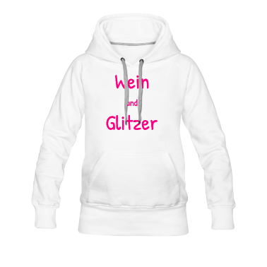 Geschenk Freundin Geburtstag Hoodie - Wein Glitzer Wunderbar Trinken Freundin Frauen