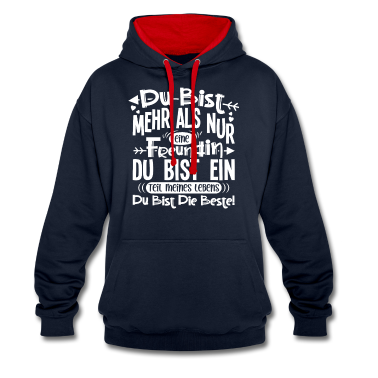 Geschenk Freundin Geburtstag Hoodie - Du bist mehr als nur eine Freundin
