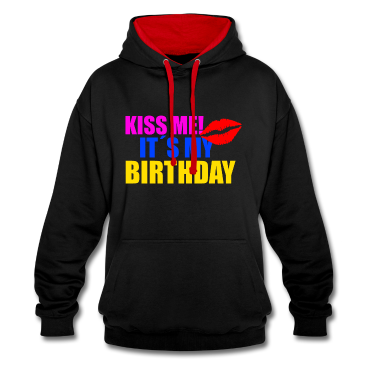 Geschenk Freundin Geburtstag Hoodie - Geburtstag küssen Mädchen Freundin Freund Geschenk