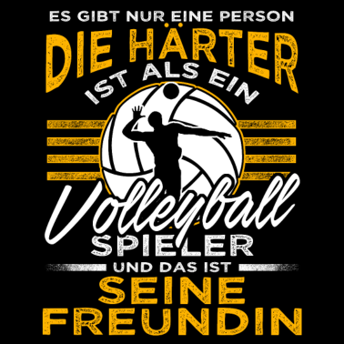 Motiv volleyball Spieler Freundin -Gibt nur eine Person