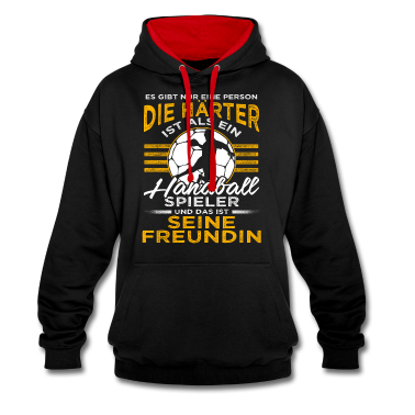 Geschenk Freundin Geburtstag Hoodie - Handball Freundin - Gibt nur eine Person härter