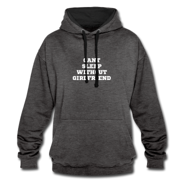 Geschenk Freundin Geburtstag Hoodie - kann nicht ohne Freundin schlafen