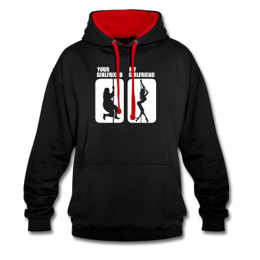 Geschenk Freundin Geburtstag Hoodie - Meine Freundin Deine Freundin Vergleich Sexy Tanz