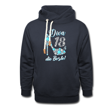 Geschenk Freundin Geburtstag Hoodie - Diva die Beste Diamanten 18. Geburtstag Geschenk