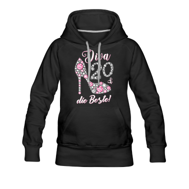 Geschenk Freundin Geburtstag Hoodie - Diva die Beste 20 Jahre Geschenk 20. Geburtstag