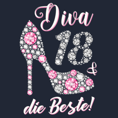 Motiv Diva die Beste 18 Jahre Geschenk 18. Geburtstag