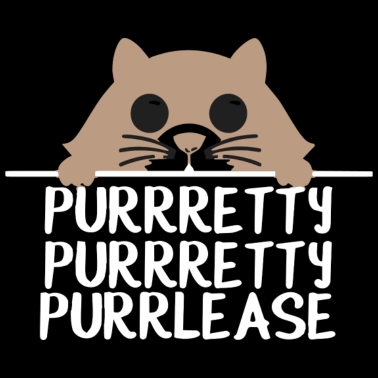 Motiv PURRRETTY Katze Lustig