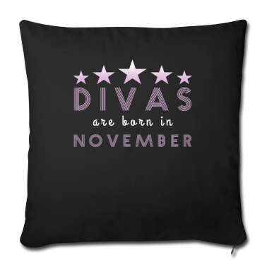 Geschenk Freundin Geburtstag Kissenbezug - Diva November geboren Freundin Geburtstag Geschenk