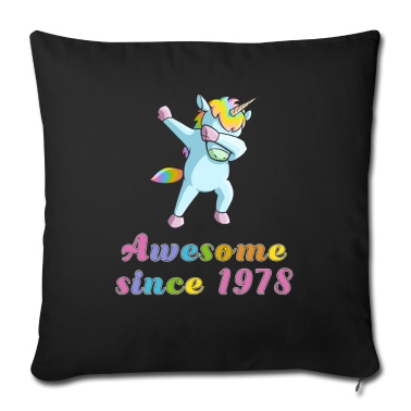 Geschenk Freundin Geburtstag Kissenbezug - Dabbing Einhorn 1978 Freundin Geburtstag Geschenk