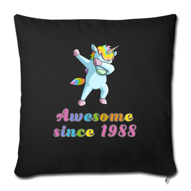 Geschenk Freundin Geburtstag Kissenbezug - Dabbing Einhorn 1988 Freundin Geburtstag Geschenk