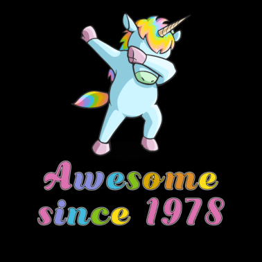 Motiv Dabbing Einhorn 1978 Freundin Geburtstag Geschenk