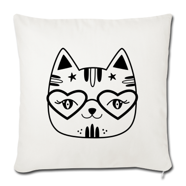 Geschenk Freundin Geburtstag Kissenbezug - Katze Comic Geschenk Freundin Geburtstag