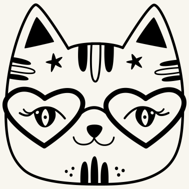 Motiv Katze Comic Geschenk Freundin Geburtstag