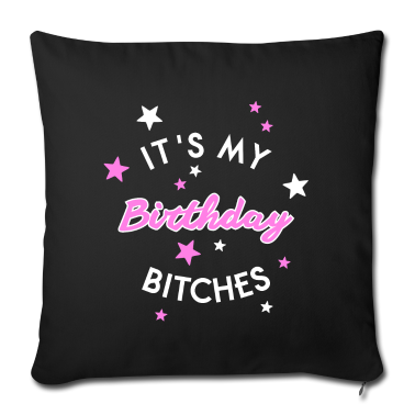 Geschenk Freundin Geburtstag Kissenbezug - Birthday Bitches Mädchen Frau Freundin Geburtstag