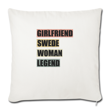 Geschenk Freundin Geburtstag Kissenbezug - Schweden Freundin Frau Legende