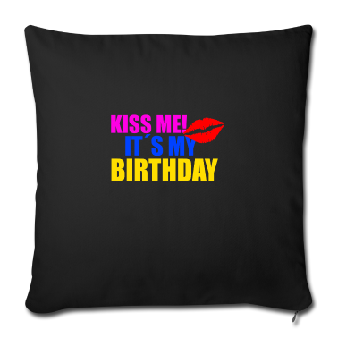 Geschenk Freundin Geburtstag Kissenbezug - Geburtstag küssen Mädchen Freundin Freund Geschenk