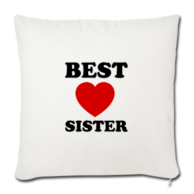 Geschenk Freundin Geburtstag Kissenbezug - Schwester und Freundin