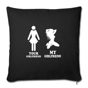 Geschenk Freundin Geburtstag Kissenbezug - Meine Freundin Deine Freundin Vergleich Sexy Heiß