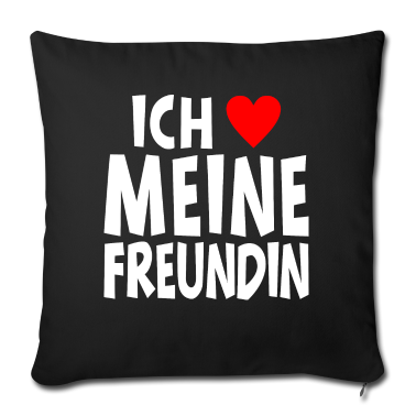 Geschenk Freundin Geburtstag Kissenbezug - Ich liebe meine Freundin