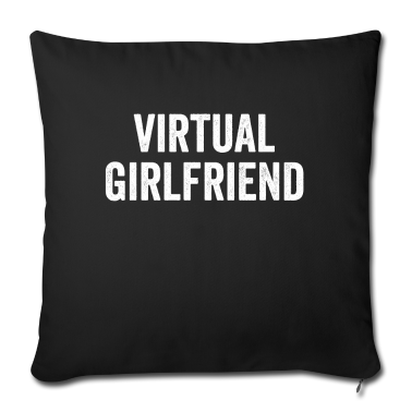 Geschenk Freundin Geburtstag Kissenbezug - Virtuelle Freundin