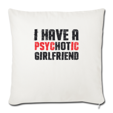 Geschenk Freundin Geburtstag Kissenbezug - Psycho Liebe Freundin Freund Geburtstag Geschenk