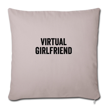 Geschenk Freundin Geburtstag Kissenbezug - Virtuelle Freundin