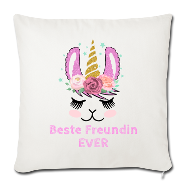 Geschenk Freundin Geburtstag Kissenbezug - Beste Freundin Geschenk für Damen und Mädchen