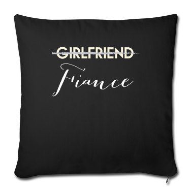 Geschenk Freundin Geburtstag Kissenbezug - Freundin Verlobter