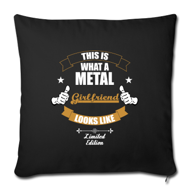 Geschenk Freundin Geburtstag Kissenbezug - Dies ist eine Metal Freundin