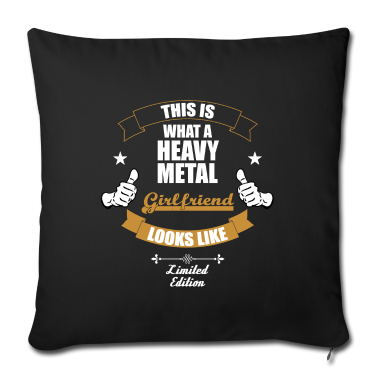 Geschenk Freundin Geburtstag Kissenbezug - Dies ist eine Heavymetal Freundin