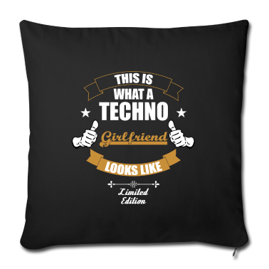 Geschenk Freundin Geburtstag Kissenbezug - Dies ist eine Techno Freundin