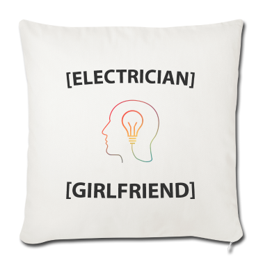 Geschenk Freundin Geburtstag Kissenbezug - Elektriker Freundin