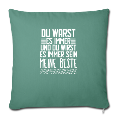 Geschenk Freundin Geburtstag Kissenbezug - Meine beste Freundin. Geschenk für beste Freundin.