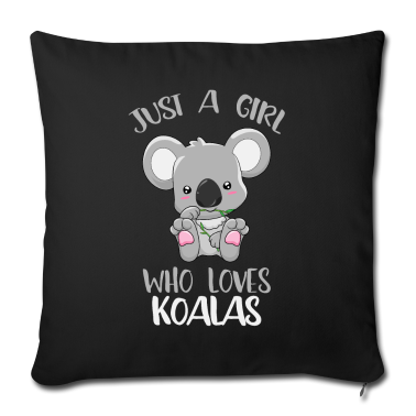Geschenk Freundin Geburtstag Kissenbezug - Mädchen liebt Koalas Koala Liebe Freundin Geschenk