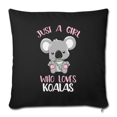 Geschenk Freundin Geburtstag Kissenbezug - Mädchen dass Koalas liebt Koala Freundin Geschenk